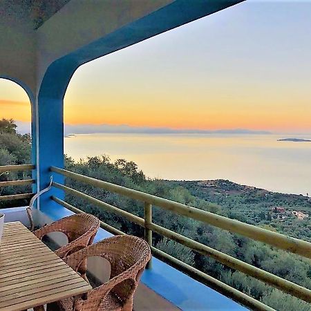 House Tanna Of Villa Intaba Spectacular Sea Views Corfiot Riviera Spartilas Corfu Island Greece Close To Ipsos Beach Spartylas Dış mekan fotoğraf