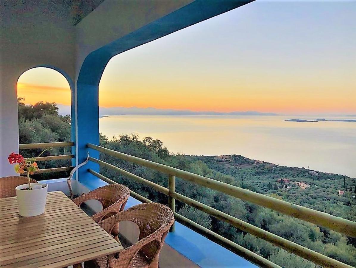House Tanna Of Villa Intaba Spectacular Sea Views Corfiot Riviera Spartilas Corfu Island Greece Close To Ipsos Beach Spartylas Dış mekan fotoğraf