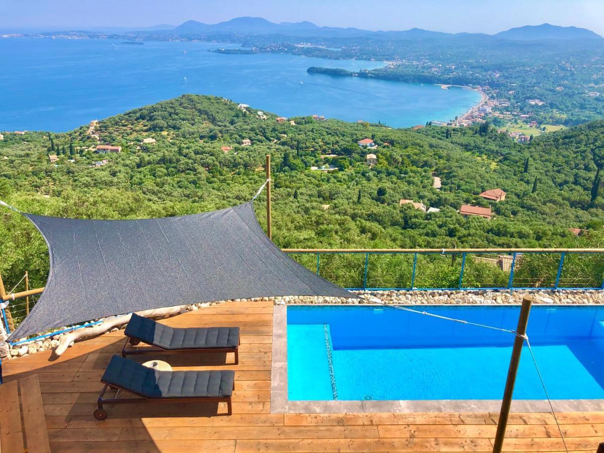 House Tanna Of Villa Intaba Spectacular Sea Views Corfiot Riviera Spartilas Corfu Island Greece Close To Ipsos Beach Spartylas Dış mekan fotoğraf