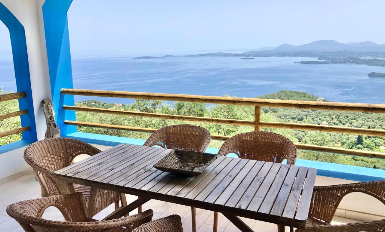 House Tanna Of Villa Intaba Spectacular Sea Views Corfiot Riviera Spartilas Corfu Island Greece Close To Ipsos Beach Spartylas Dış mekan fotoğraf
