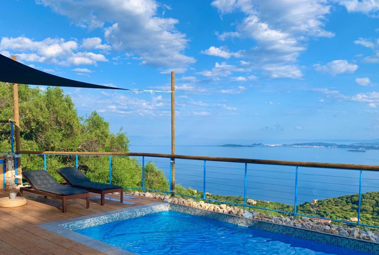 House Tanna Of Villa Intaba Spectacular Sea Views Corfiot Riviera Spartilas Corfu Island Greece Close To Ipsos Beach Spartylas Dış mekan fotoğraf